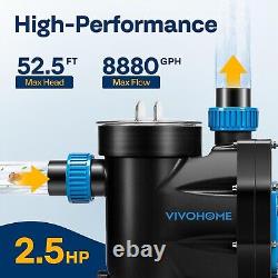 VIVOHOME 2.5 HP Powerful Self Priming 8880 GPH Swimming Pool Pump? VH1395