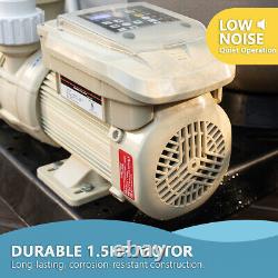 Variable Speed 1.5HP Swimming Pool Pump Digital LCD Above Ground Pool, products