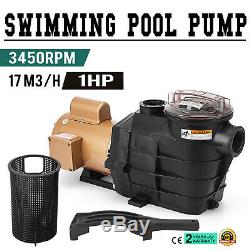 Vevor 1 HP SUPER PUMP SP2607X10 Inground Powerful 110V Swimming Pool Pump