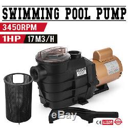 Vevor 1 HP Swimming Pool Pump SP2607X10 In Ground 17M3/H Corrosion Proof