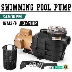 Vevor 3/4 HP Super Pump SP2605X7 Single Speed In-Ground Swimming Pool Pump