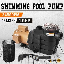 Vevor Super Pump SP2610X15 Single Speed In Ground Swimming Pool Pump 1.5 HP