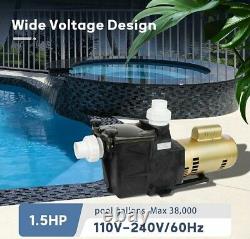 W3SP2607X10 Pool Pump 1.5HP 115/230V Single Speed Super Pump Hayward SP2607X10