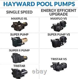W3SP2607X10 Super Pump 1 HP Single Speed Pool Pump, 115/230V Hayward