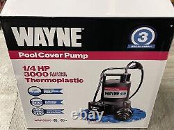 WAYNE 57729-WYNP WAPC250 Pool Cover Pump 1/4 HP 3000 GPH (NEWithSEALED)