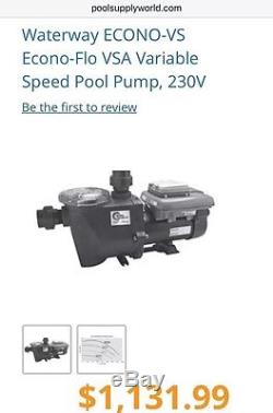 Waterway Econo-Flo VSA 2.7HP Variable Speed In Ground Pool Pump 230V