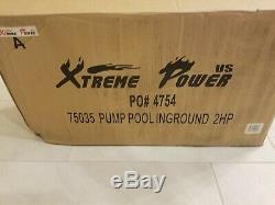 Xtreme Power 75035 PUMP POOL INGROUND 2HP 230V XtremePowerUsa