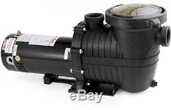 XtremepowerUS 1.5HP Inground Pool Pump 5280GPH 1.5 NPT Inlet/Outlet 115V Dual