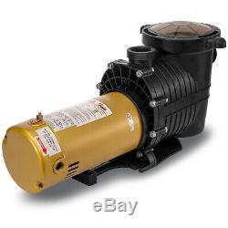 XtremepowerUS 1.5HP Inground Swimming Pool Pump with Strainer Dual Volt 115/230v