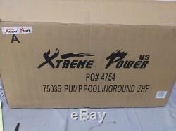 XtremepowerUS 2HP In-Ground Swimming Pool Pump 2 Inlet/Outlet Dual Watt 115/230
