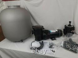 XtremepowerUS 4500GPH 19 Sand Filter with 1.5HP Above Ground Swimming Pool Pump